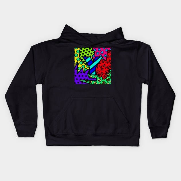 Alphabet Series - Letter Y - Bright and Bold Initial Letters Kids Hoodie by JossSperdutoArt